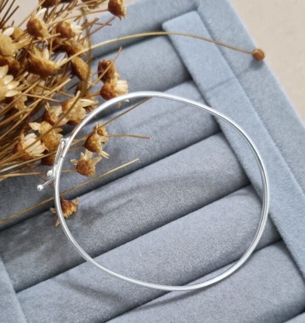 Bracelete Meia Cana Infantil Prata 925 - Imagem 3