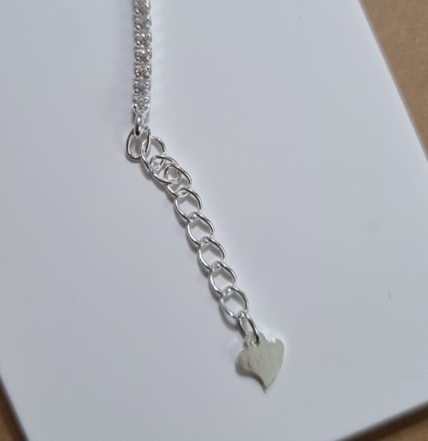 Pulseira De Prata Riviera Com Zircônias Cristal Prata 925 - Imagem 3
