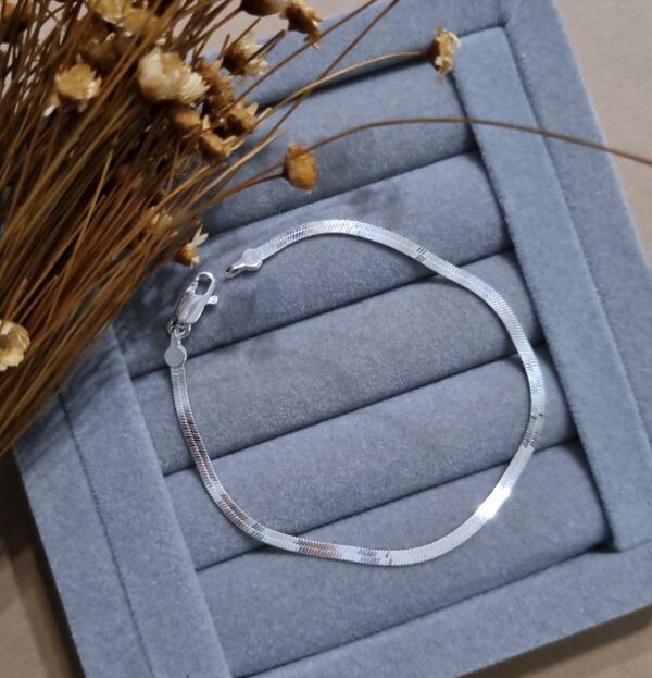 Pulseira Fita Prata 925 - Imagem 3