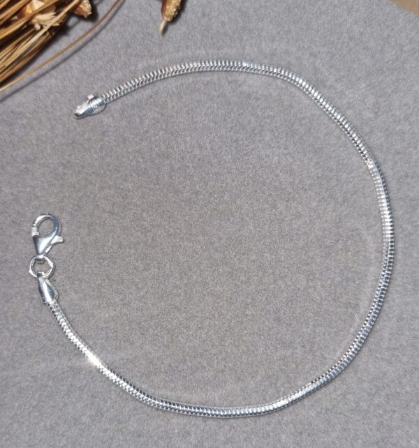 Pulseira Rabo De Rato 3mm Prata 925