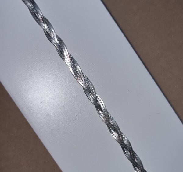 Pulseira Fita Trançada Prata 925 - Imagem 4