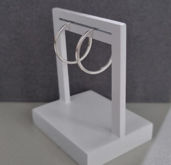 Argola Fio Quadrado Prata 925 - Imagem 2