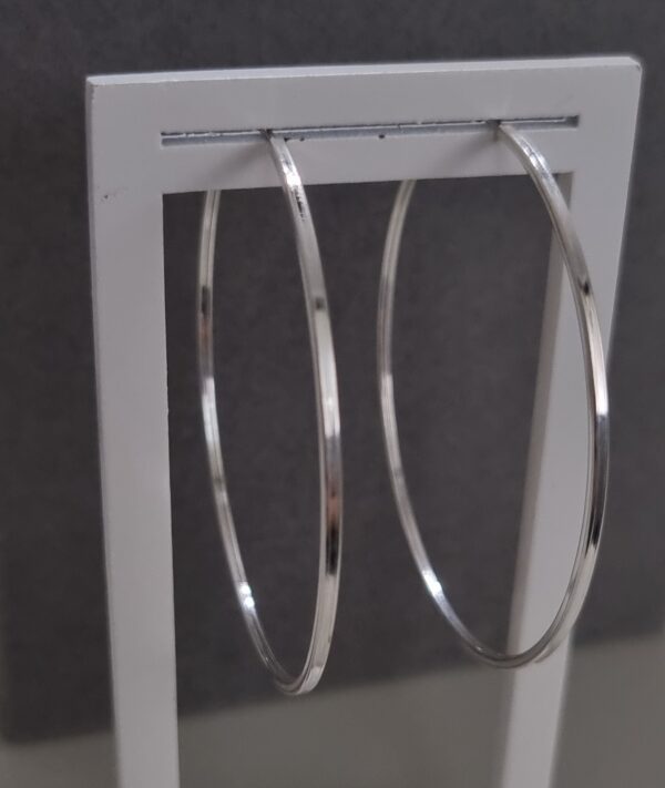 Argola Fio Quadrado Prata 925 - Imagem 3
