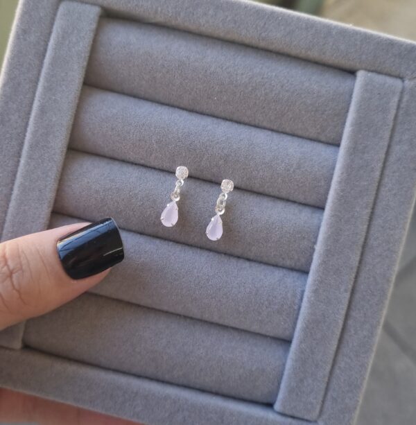 Brinco Zirconia Gota Prata 925 - Imagem 2