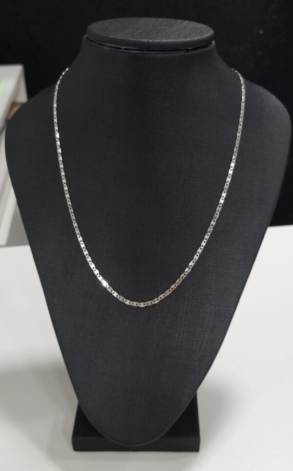 Cordão Piastrine 45 CM Prata 925 - Imagem 3
