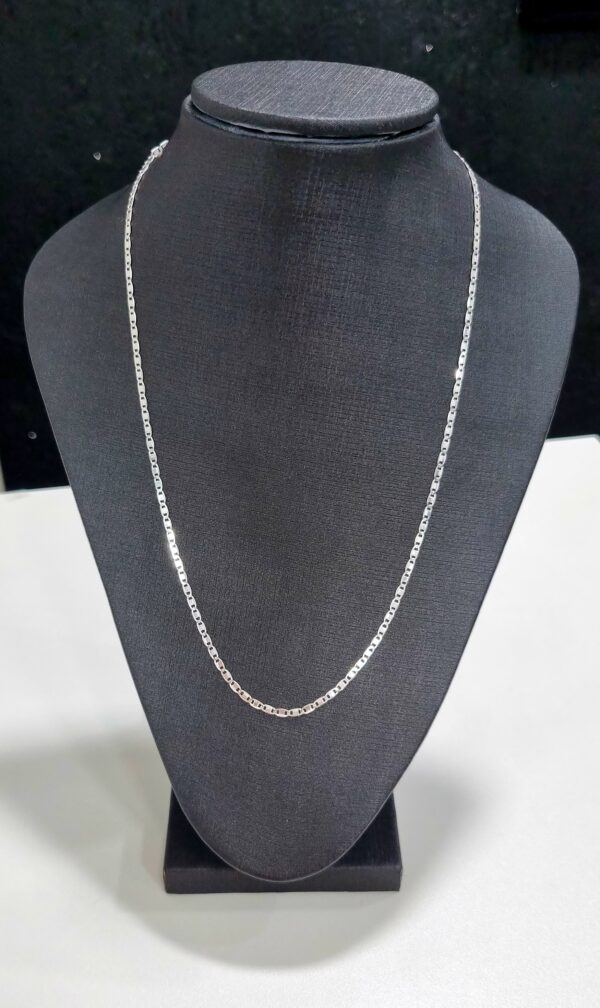 Cordão Piastrine 50 CM Prata 925 - Imagem 2