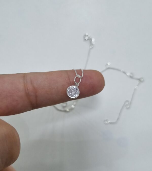 Pingente de prata com zirconia PRATA 925