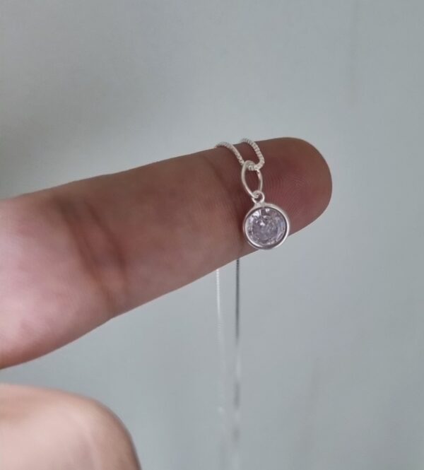 Pingente de prata com zirconia PRATA 925 - Imagem 5