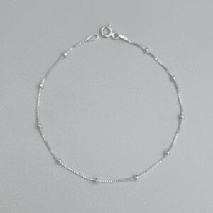 Pulseira Bolinha 2mm V12 Prata 925
