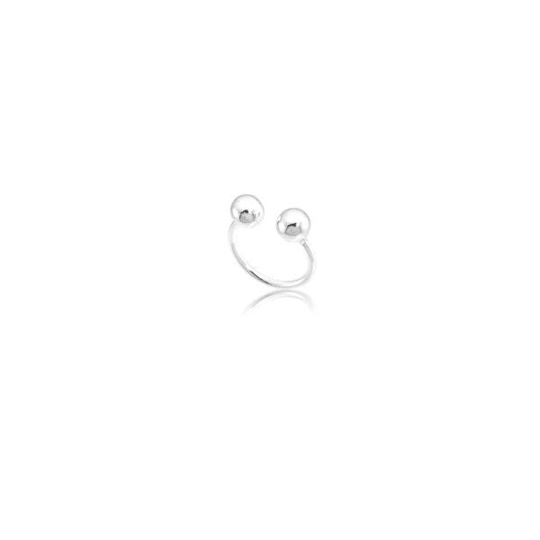 Piercing Fake Duas Esferas Prata 925