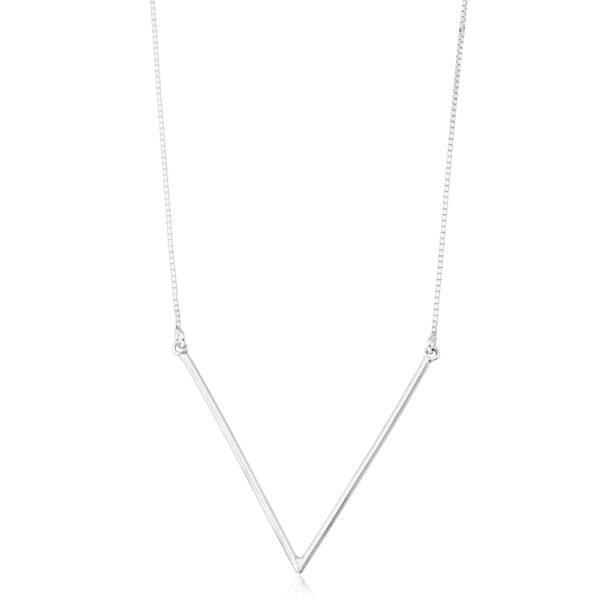 Gargantilha Minimalista Veneziana V Prata 925