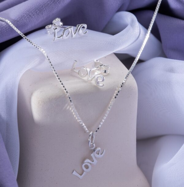 Pingente Love Prata 925 - Imagem 3