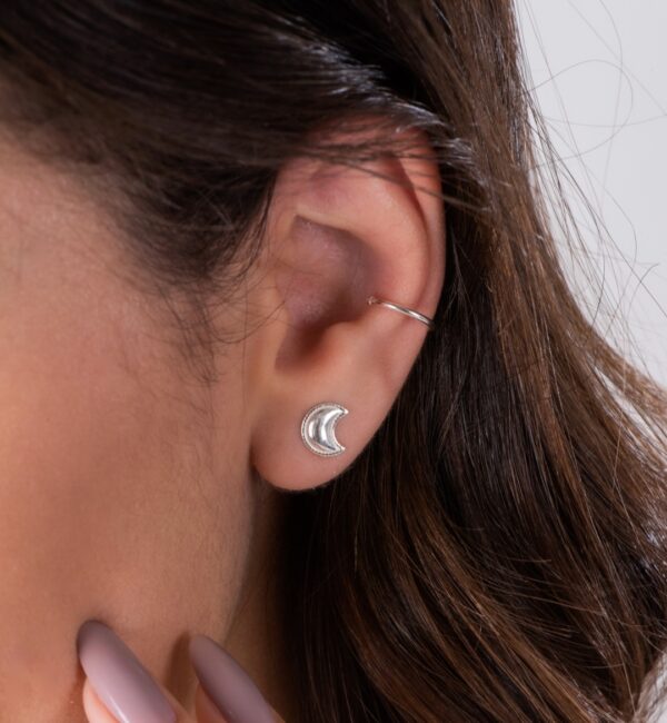 Piercing Fake Argola Liso Prata 925 - Imagem 3