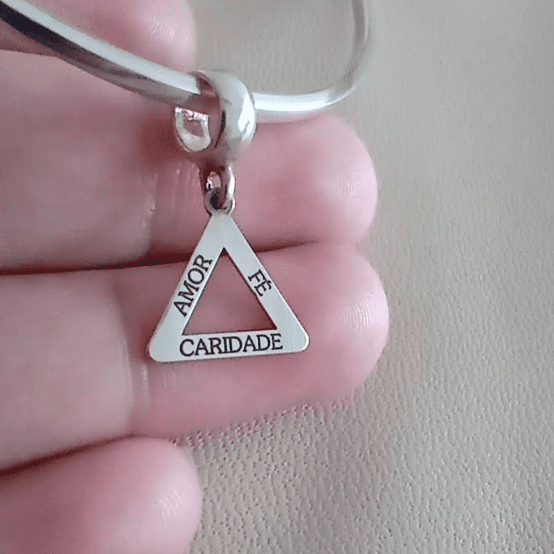 Berloque Personalizado Triângulo Prata 925 - 21243 - Imagem 3
