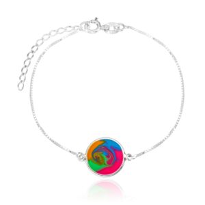 Pulseira Tie Dye Prata 925