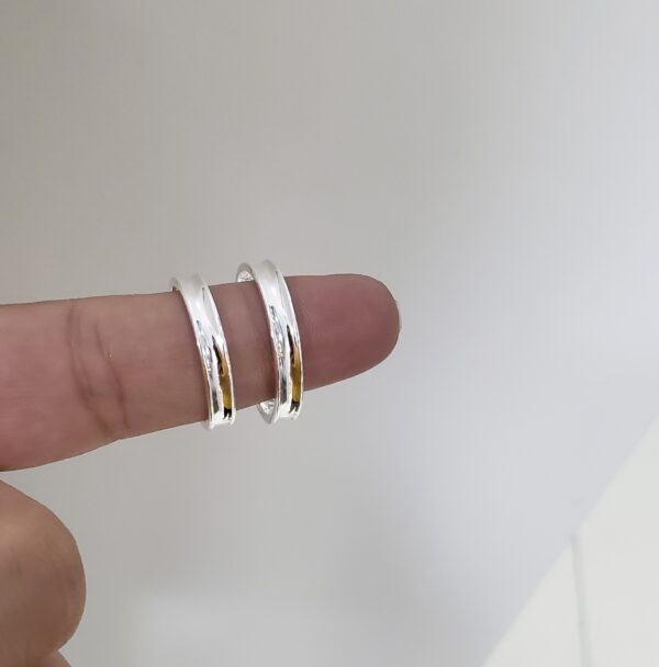 Aliança Que Seja Infinito Prata 925 - Imagem 5