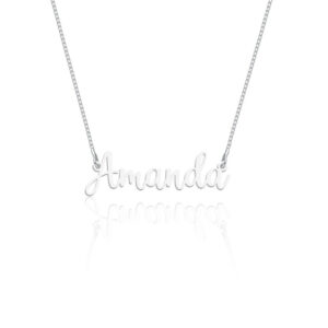 Colar Personalizado Manuscrito 4 Artística Prata 925