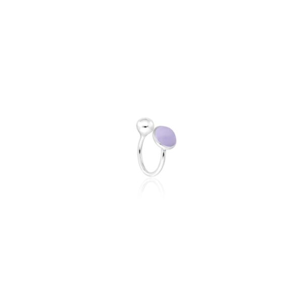 Piercing Fake Lilás Pastel Prata 925 - Imagem 2
