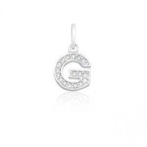 Pingente Zirconia Letra G (17) Prata 925