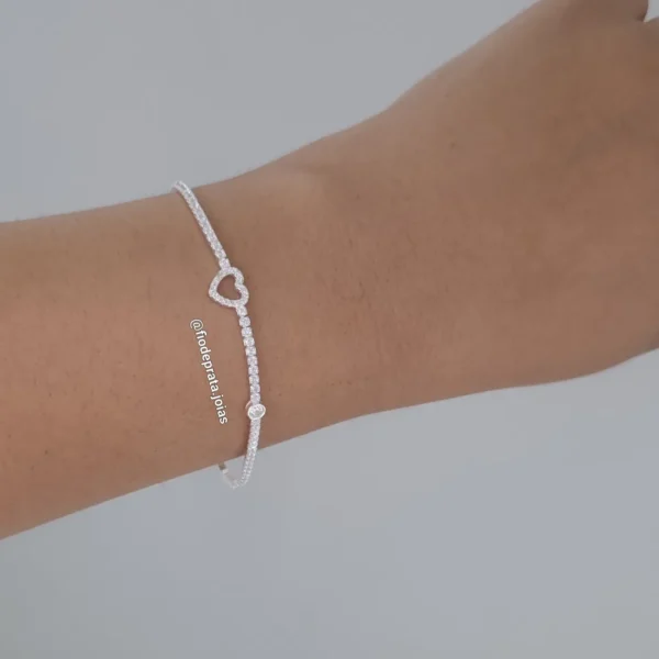 Pulseira Riviera Fecho Shambala Prata 925 - Imagem 2