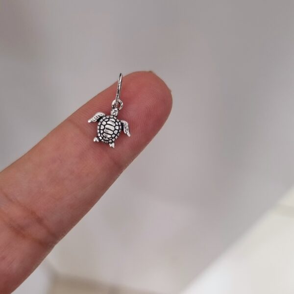 Pingente Tartaruga 8mm x 15mm Prata 990 01-5831AG
