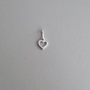 Pingente Coração Mini Vazado Estampado Prata 990 01-7120AG