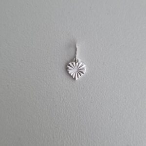 Pingente Coração Mini Diamantado 6mm x 13mm Prata 925 01-7115AG