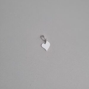 Pingente Coração Liso Prata 925