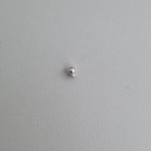 Bolinha Pequena Para Piercing Prata 925