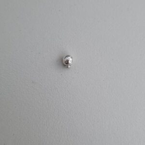Bolinha Grande Para Piercing de Umbigo Prata 925