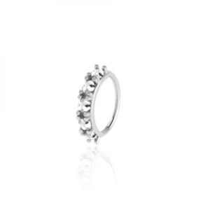 Piercing Helix Zirconia Branca (5) Prata 925