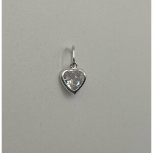 Pingente Ponto Luz Coração 4mm Prata 925