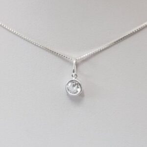 Pingente Redondo No Aro 6mm - Prata 925 PF175