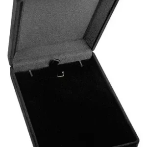 Caixa Estojo veludo brinco ou corrente preto 8X6