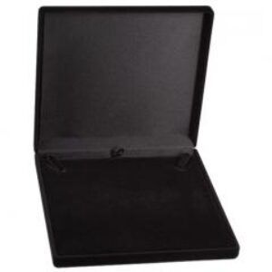 Caixa veludo colar grande 16x16 Preto