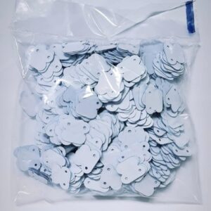 Saco com 1000 etiquetas para Brincos