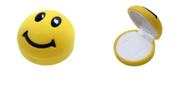 Caixa de veludo Emoji Sorriso