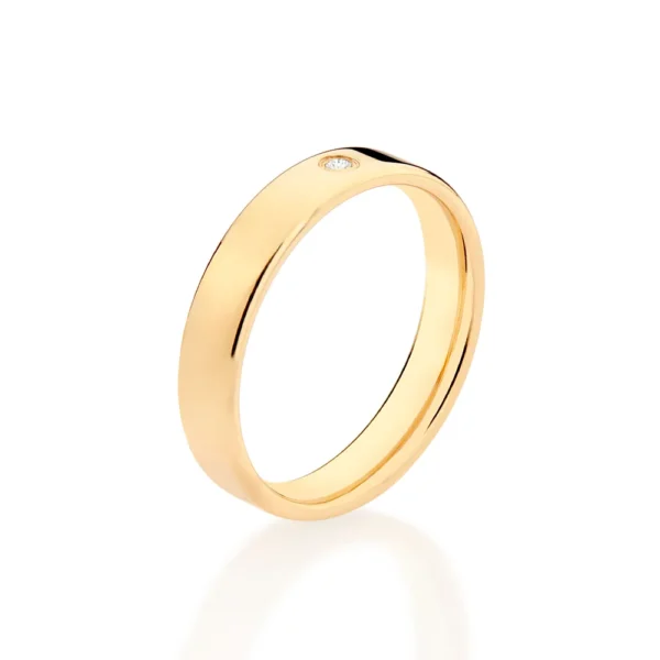 Aliança Rommanel Banhada a Ouro 5134641206 - Imagem 3
