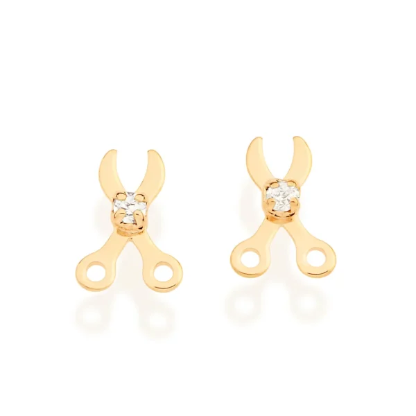Brinco Rommanel banhado a ouro18K - 5228260006