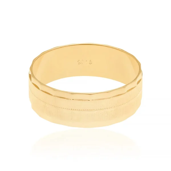 Aliança Rommanel Banhada a Ouro 18K – 5111392000 - Imagem 3