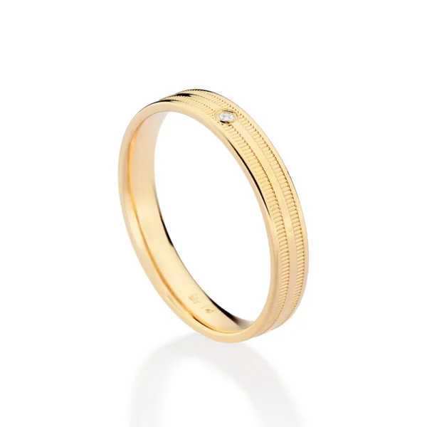Aliança Rommanel Banhada a Ouro 18K 5135331206 - Imagem 2