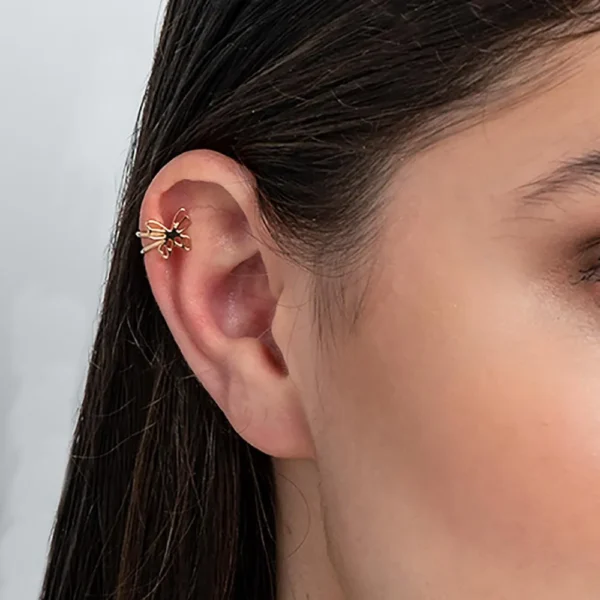 Piercing fake Rommanel banhado a ouro18K – 5266100000 - Imagem 3