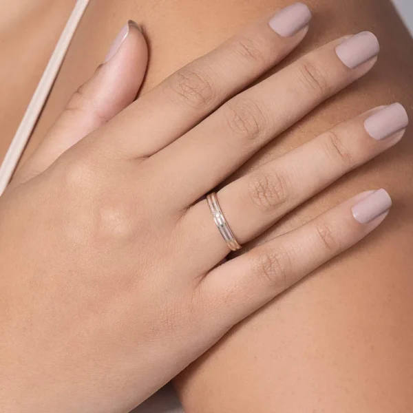 Aliança Rommanel Banhada a Ouro 18K 5135331206 - Imagem 4