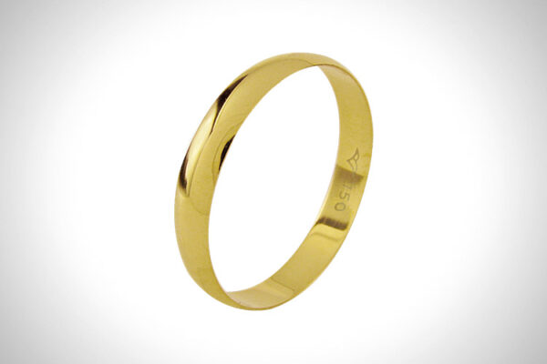 Aliança de Ouro 18k 3,6mm aprox. 1,5 Gr