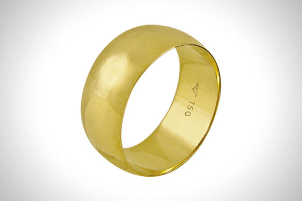 Aliança de Ouro 18k 7,3mm aprox. 5,9 Gr