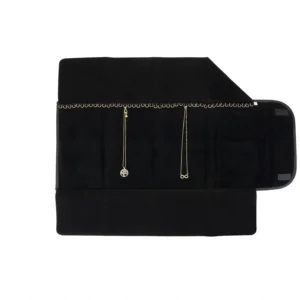 Pasta Mostruário Para Correntes-Extra Grande-Tamanho 30x79cm Vinil Preto - Veludo Preto
