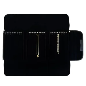 Pasta 30x80 - Corrente c/ 30 Presilhas Vinil Preto - Veludo Preto