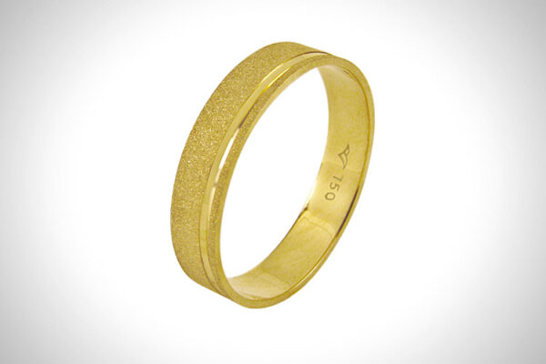 Aliança de Ouro 18k 4,1mm aprox. 2,2 Gr