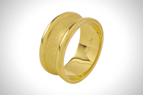 Aliança de Ouro 18k 9,0mm aprox. 8,0 Gr