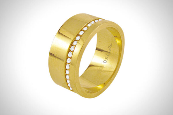 Aliança de Ouro 18k 9,0mm aprox. 10,0 Gr